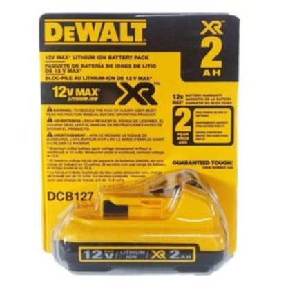 Bateria de Lítio 12V XR MAX 2,0 Ah DCB127 DEWALT