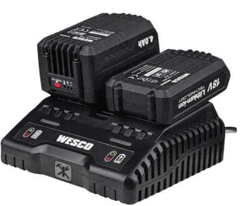 Carregador de Baterias Duplo 18V WS9919 WESCO