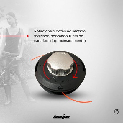 Carretel Fio de Nylon Enrola Fácil Roçadeiras Stihl FS 160/220/280