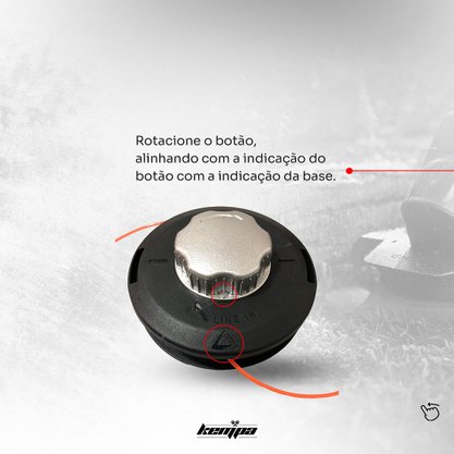 Carretel Fio De Nylon Enrola Fácil Roçadeiras Vonder