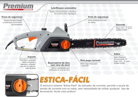 Eletrosserra Premium ECS 2000 220V 16″ KAWASHIMA