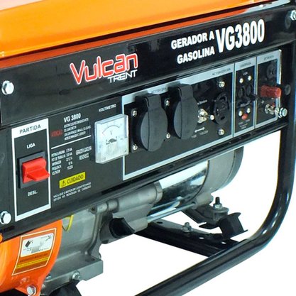 Gerador Gasolina 7HP  BIVOLT VG3800 Vulcan Trent