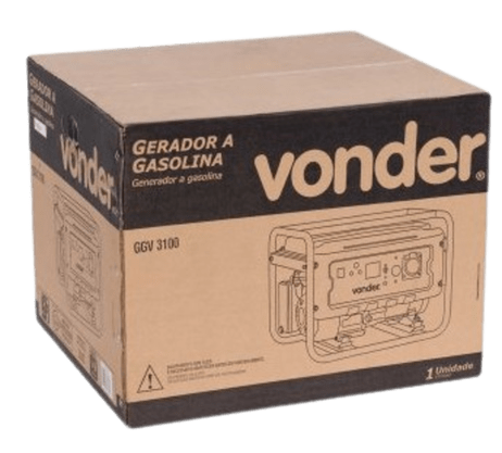Gerador Gasolina Partida Manual 3100W GGV3100 VONDER