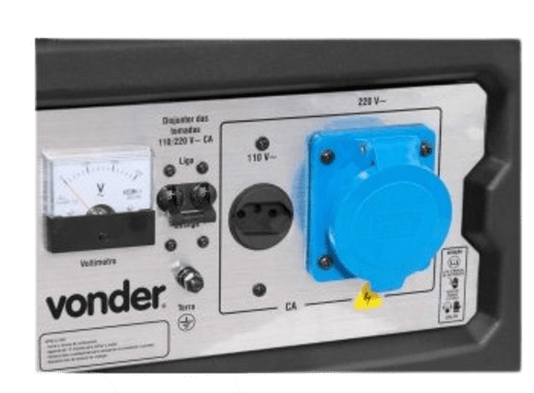 Gerador Gasolina Partida Manual 3100W GGV3100 VONDER