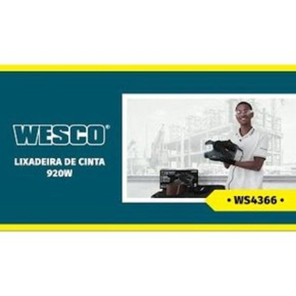Lixadeira de Cinta 920W 220V WS4366 WESCO