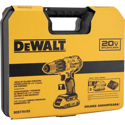 Parafusadeira Furadeira de Impacto 1/2" 13mm 20V DEWALT