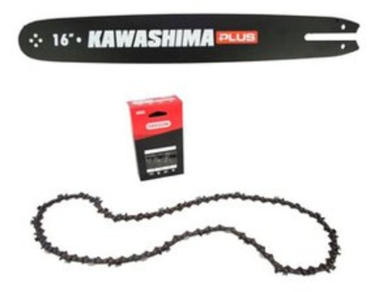 Sabre e Corrente 29 Dentes 3/8 Para Kawashima KCS400-E