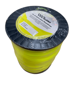 Fio de Nylon Bobina Roçadeiras 3,00mm Quadrado Amarelo Weldro