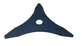 Lâmina Faca 3 Pontas 255mm Roçadeiras Multimarcas