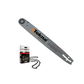 Sabre e Corrente 32 Dentes 3/8 Para Motosserra Tekna CS53 58