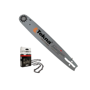 Sabre e Corrente 29 Dentes 3/8 Para Motosserras Tekna CS53 58